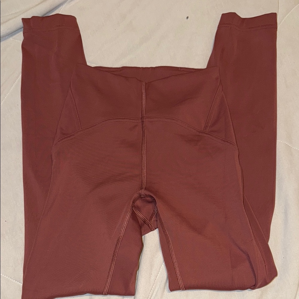Lululemon Athletica maroon Leggings High-Waisted Stretchy Fit
